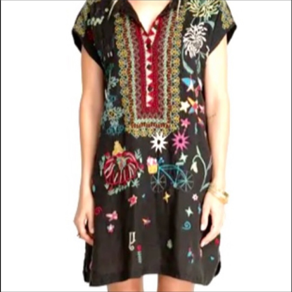Johnny Was Embroidered Mishti Biya Dress -XL SOLD